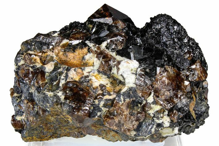 Fluorescent Zircon Crystals and Magnetite in Biotite Schist - Norway #363881